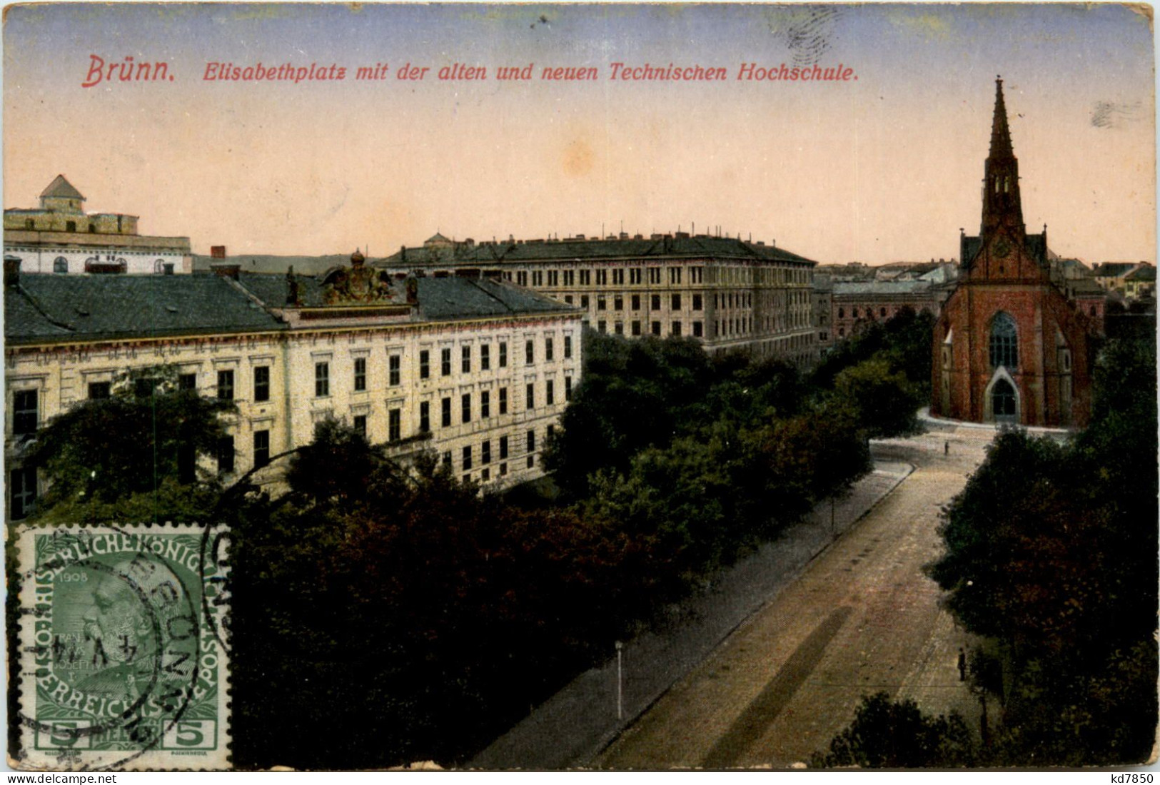 Brünn - Elisabethplatz - Brno - Boehmen Und Maehren