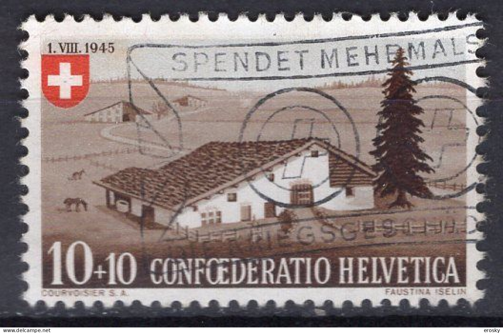T3110 - SUISSE SWITZERLAND Yv N°420 Pro Patria Fete Nationale - Used Stamps