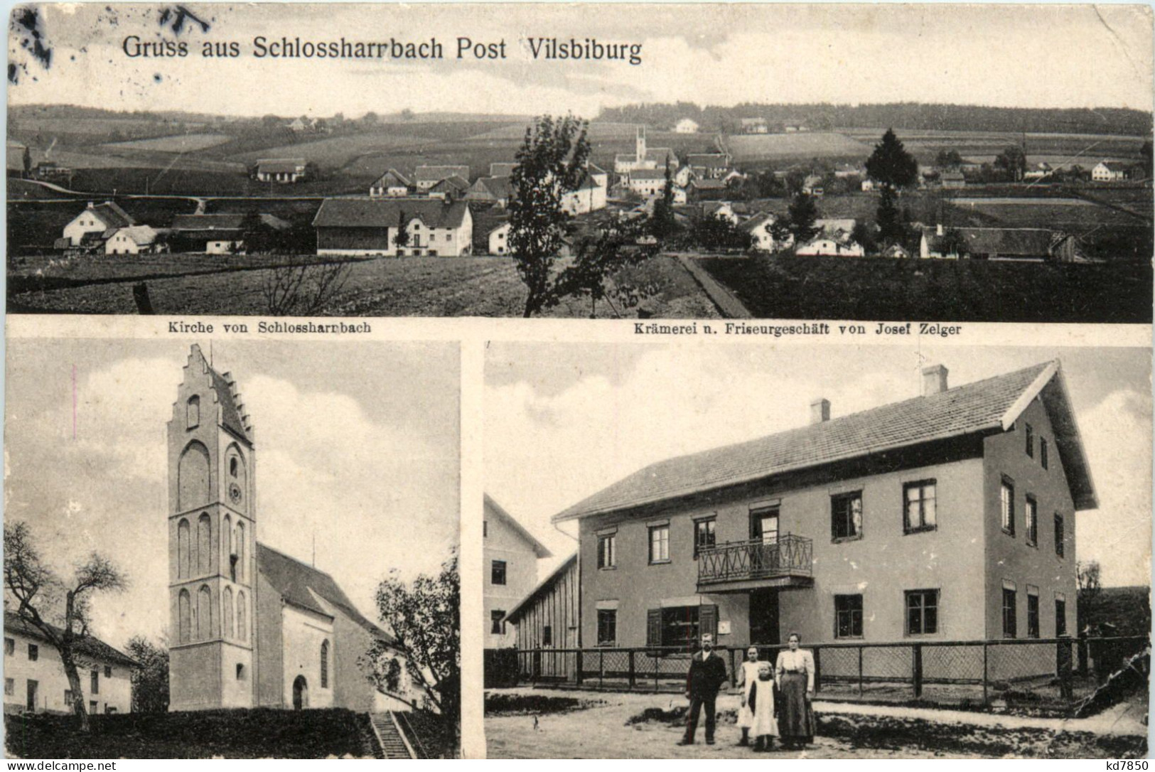 Gruss Aus Schlossharrbach - Post Vilsbiburg - Landshut