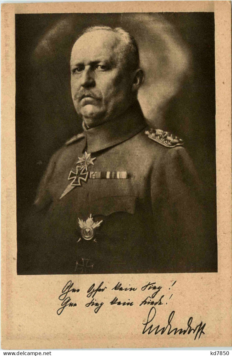 Ludendorff - Spende - Hommes Politiques & Militaires