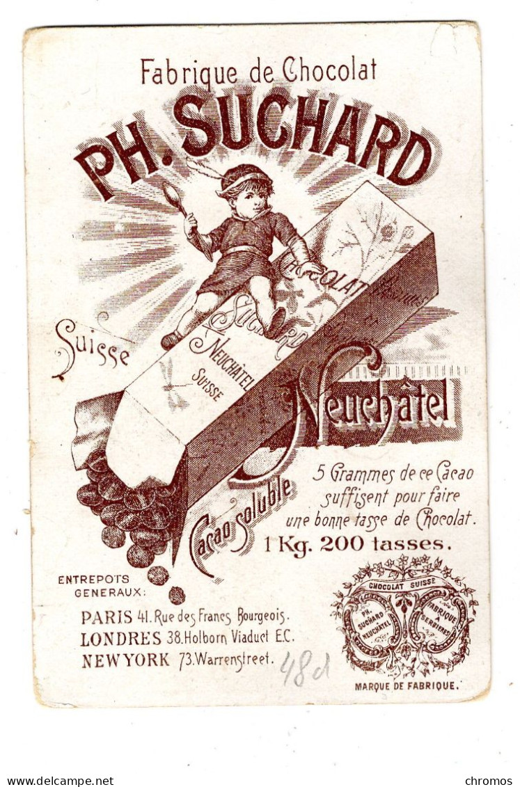 Chromo Chocolat Suchard, S 48 / D, Alphonse VLLL, Roi D' Espagne - Suchard