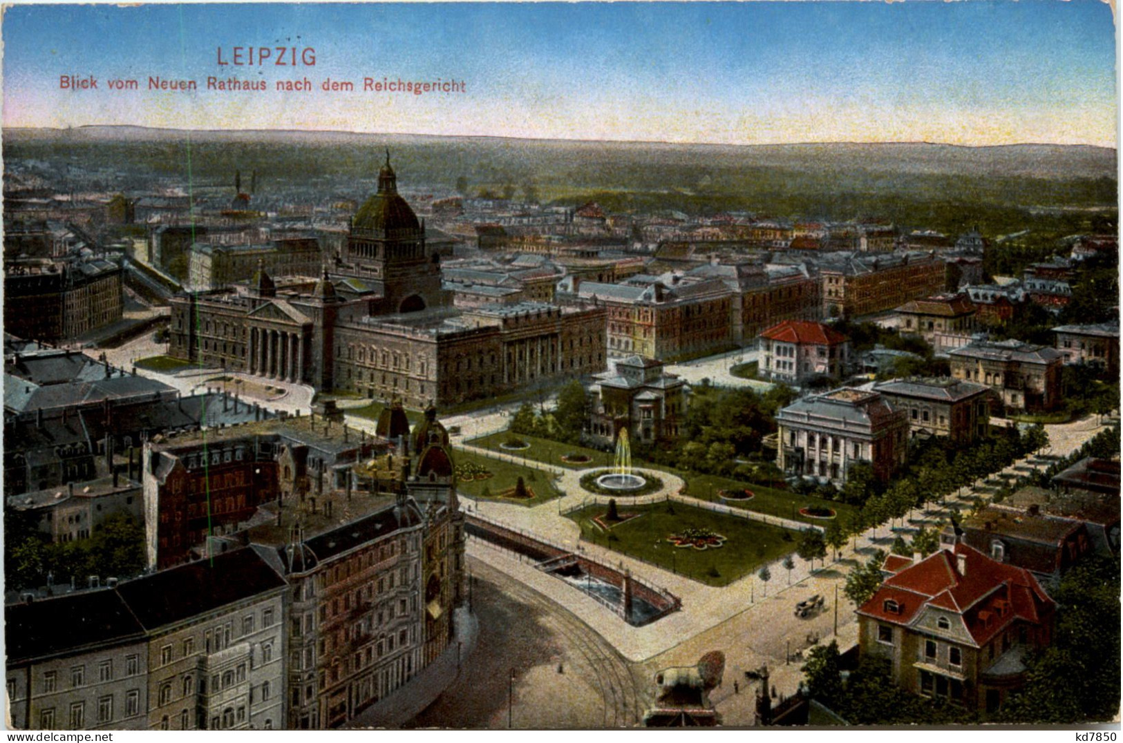 Leipzig, Blick Vom Neuen Rathaus Nach Dem Reichsgericht - Leipzig