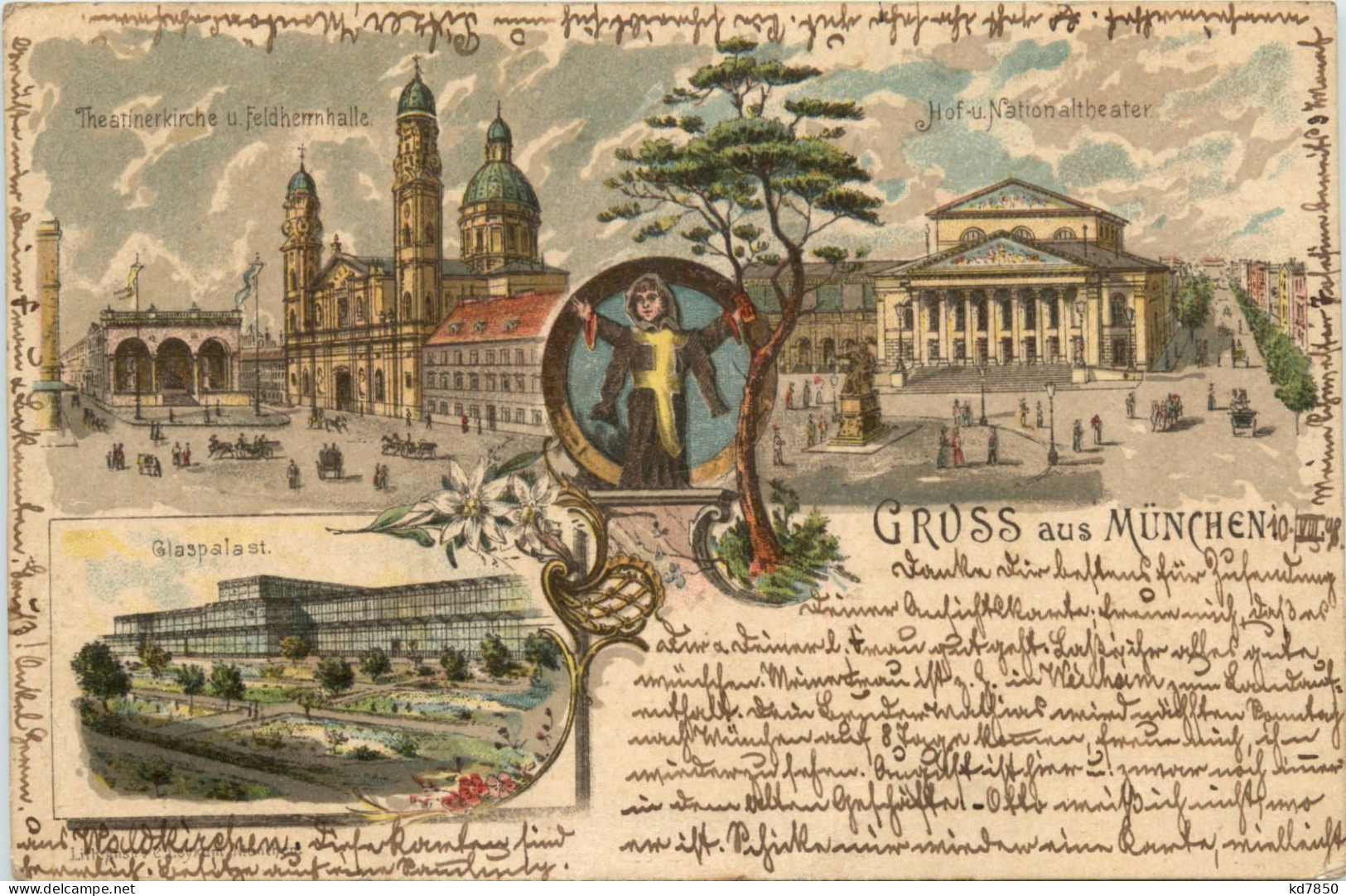 Gruss Aus München - Litho - München