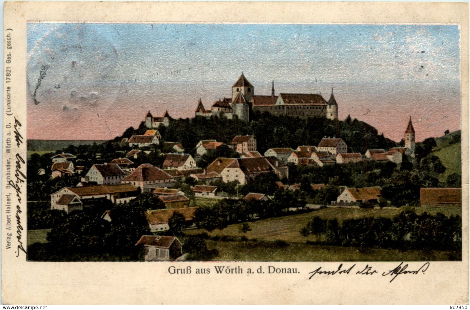 Gruss Aus Wörth An Der Donau - Lunakarte - Regensburg