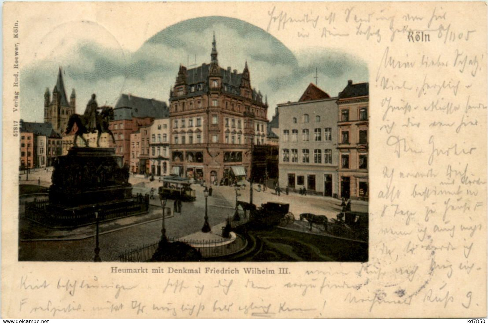 Köln, Heumarkt Mit Denkmal Friedrich Wilhelm III - Koeln