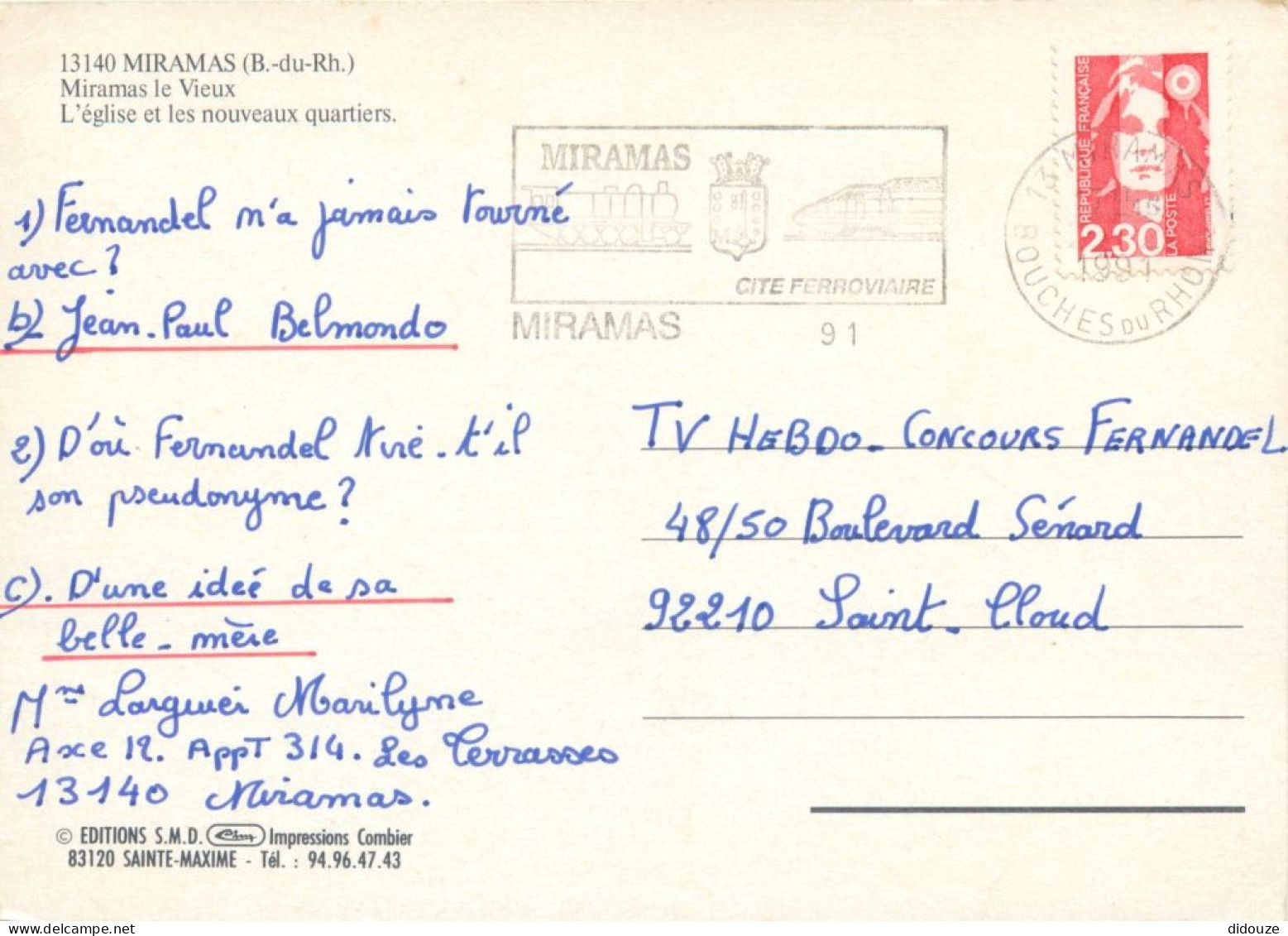 13 - Miramas - Multivues - CPM - Flamme Postale - Voir Scans Recto-Verso - Other & Unclassified