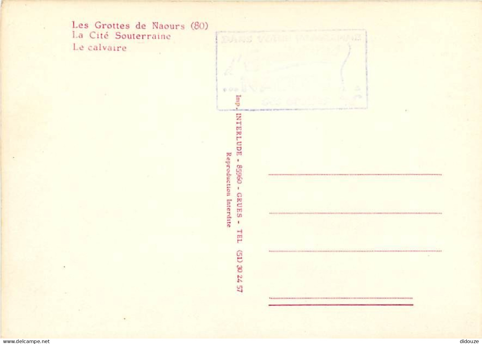 80 - Les Grottes De Naours - CPM - Voir Scans Recto-Verso - Naours