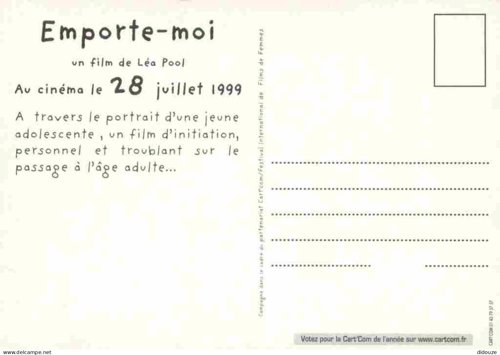 Cinema - Affiche De Film - Emporte Moi - CPM - Carte Neuve - Voir Scans Recto-Verso - Posters On Cards