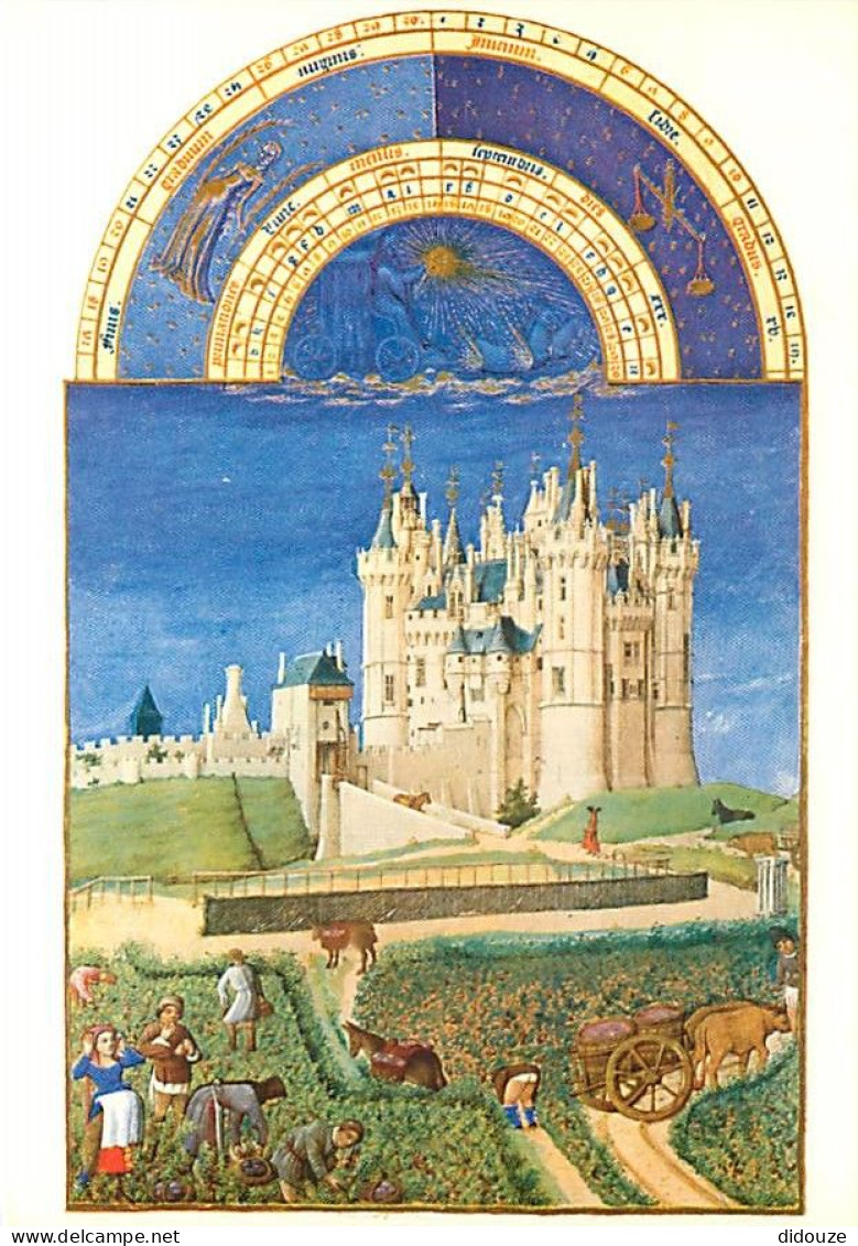 Art - Peinture - Les Très Riches Heures Du Duc De Berry - 1 2 4 1. Septembre - Carte Neuve - CPM - Voir Scans Recto-Vers - Paintings