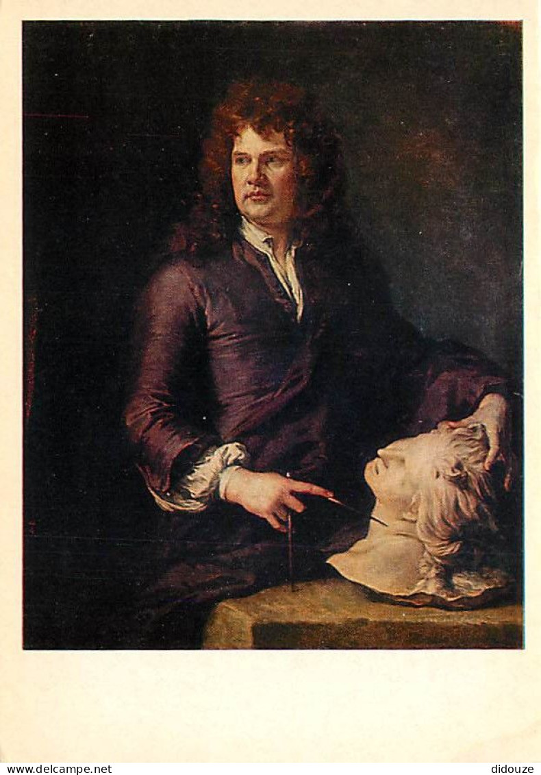 Art - Peinture - Godfrey Kneller - Portrait Of Grinling Gibbons. Before 1690 - CPM - Voir Scans Recto-Verso - Paintings