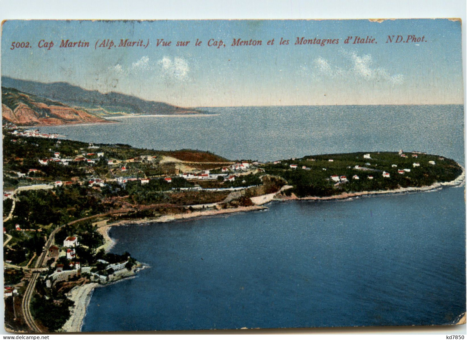 Cap Martin - Vue Sur Le Cap - Andere & Zonder Classificatie