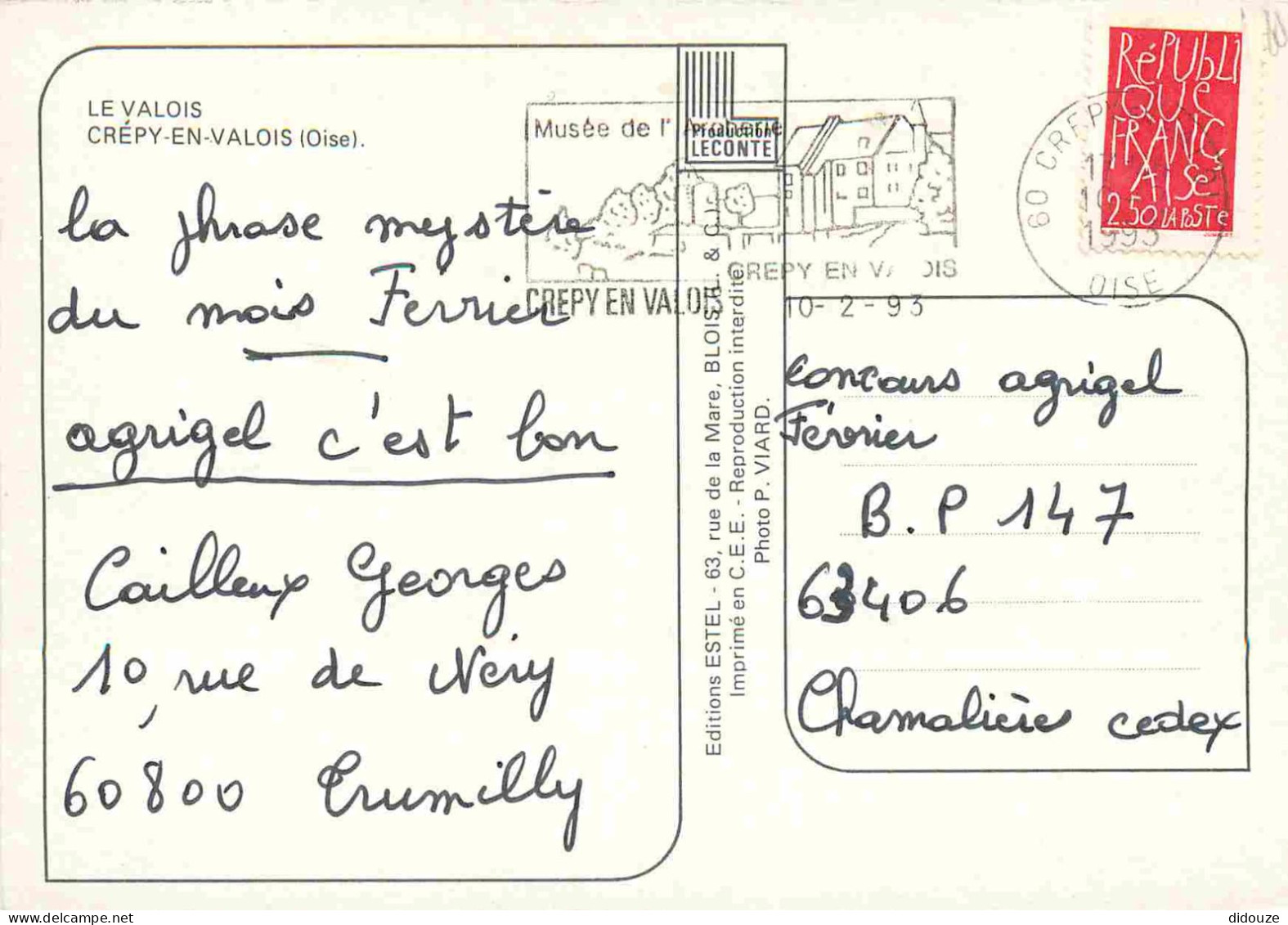 60 - Crépy En Valois - Multivues - CPM - Flamme Postale - Voir Scans Recto-Verso - Crepy En Valois