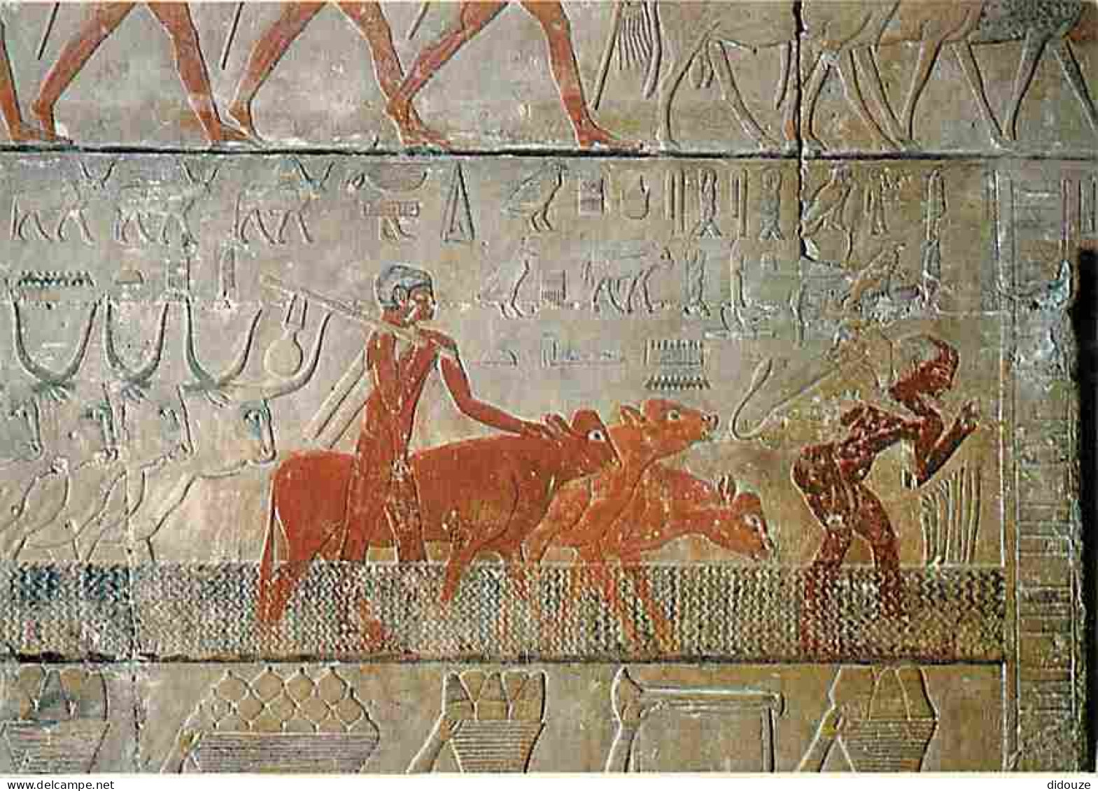 Art - Antiquités - Egypte - Bétail Traversant Un Cours D'eau - CPM - Voir Scans Recto-Verso - Antiek