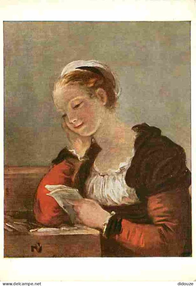 Art - Peinture - Jean Honoré Fragonard - La Lettre - CPM - Voir Scans Recto-Verso - Paintings