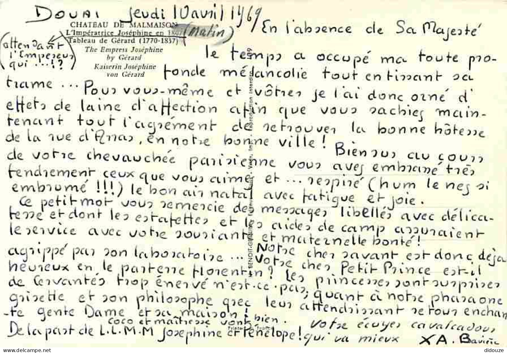 Art - Peinture - Gérard - L'Impératrice Joséphine - CPM - Voir Scans Recto-Verso - Paintings