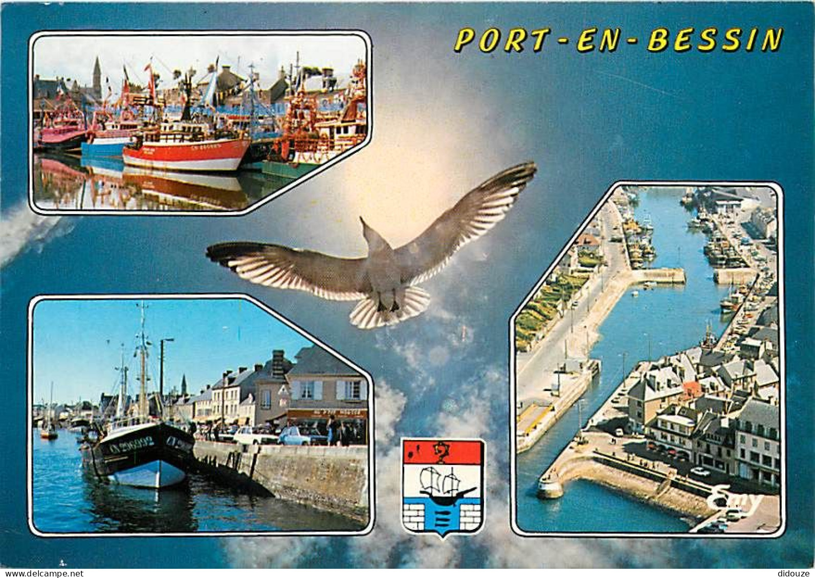 14 - Port En Bessin - Multivues - Bateaux - Blasons - Carte Neuve - CPM - Voir Scans Recto-Verso - Port-en-Bessin-Huppain