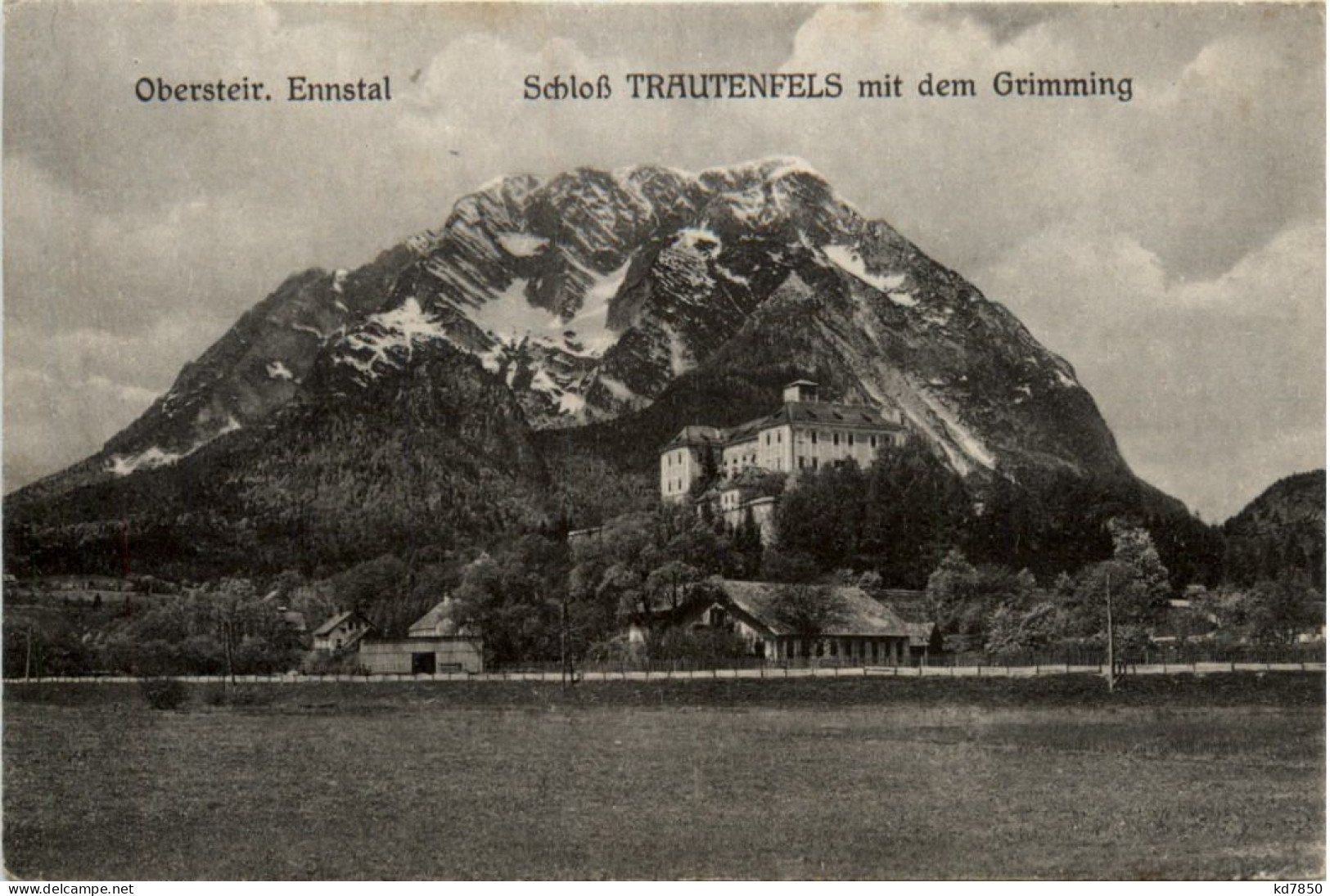 Obersteir. Ennstal, Schloss Trautenfels Mit Dem Grimming - Liezen