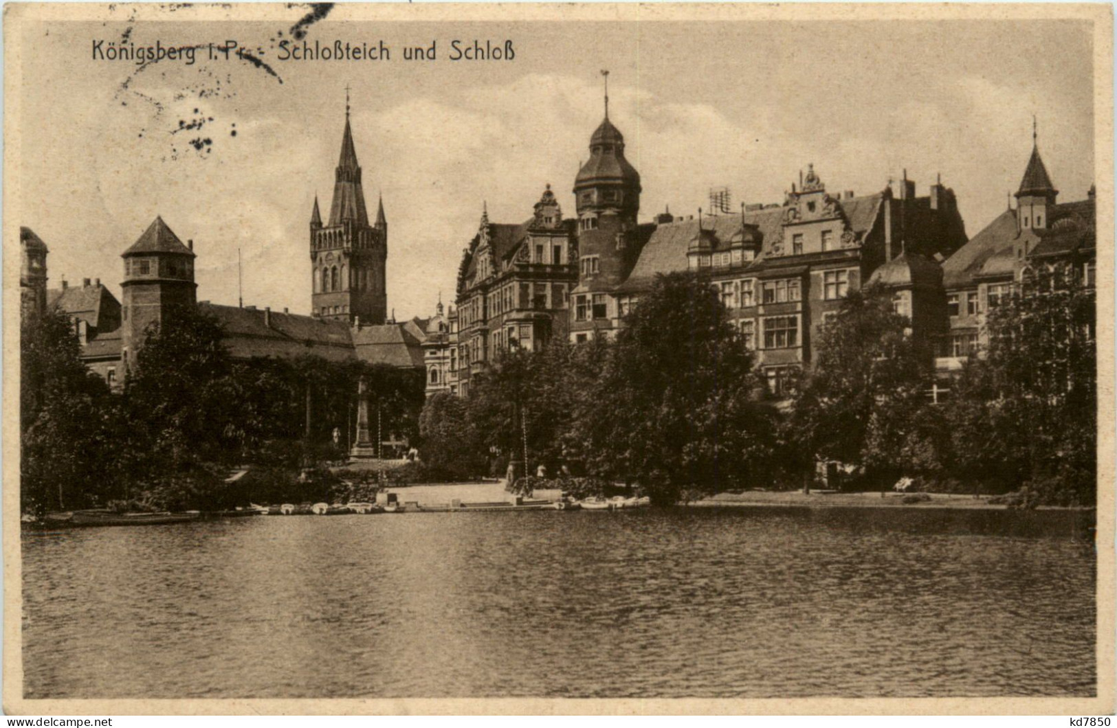 Königsberg - Schlossteich Und Schloss - Ostpreussen