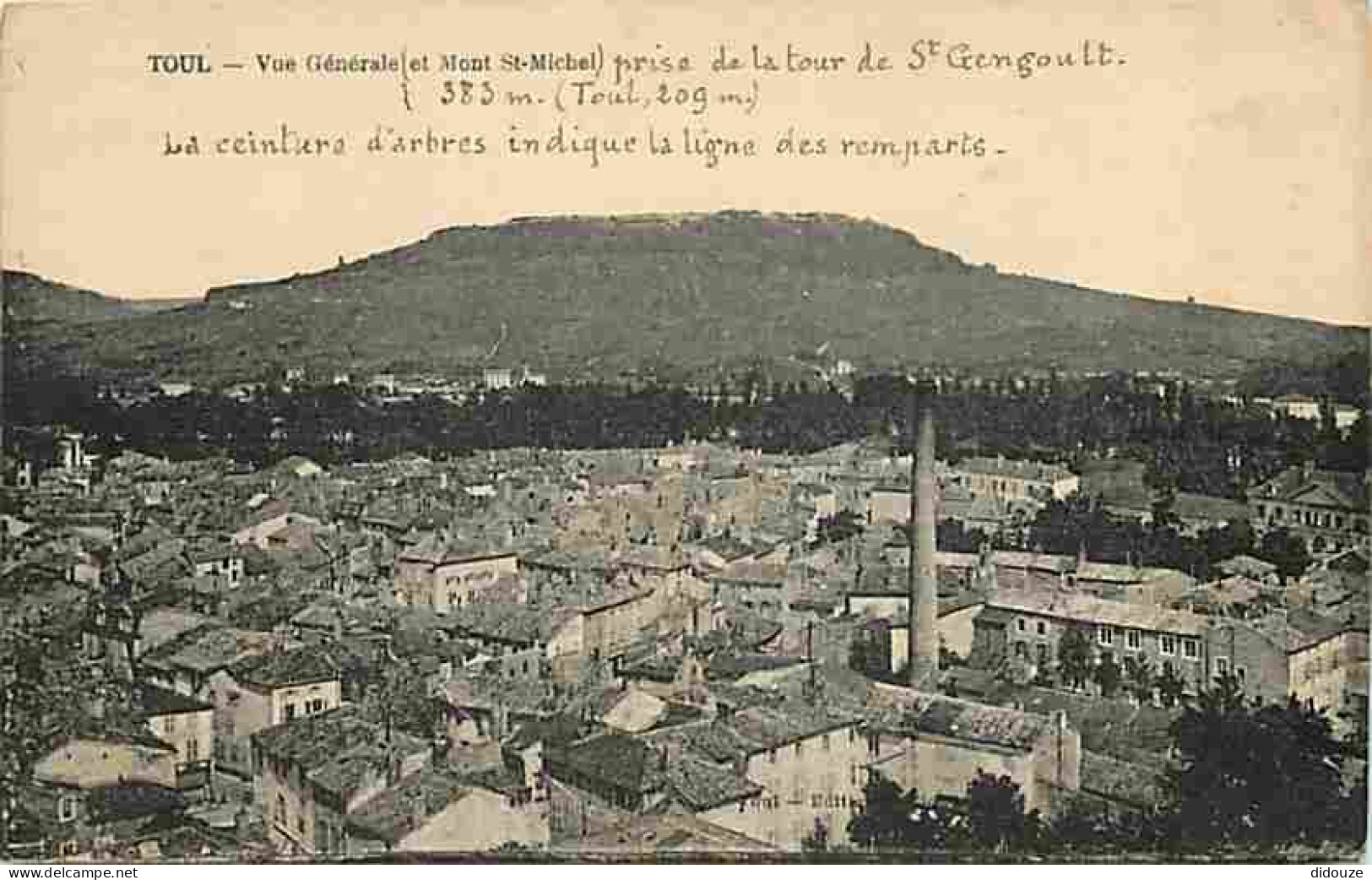 54 - Toul - Vue Générale Aérienne - Mont Saint Michel - CPA - Voir Scans Recto-Verso - Toul