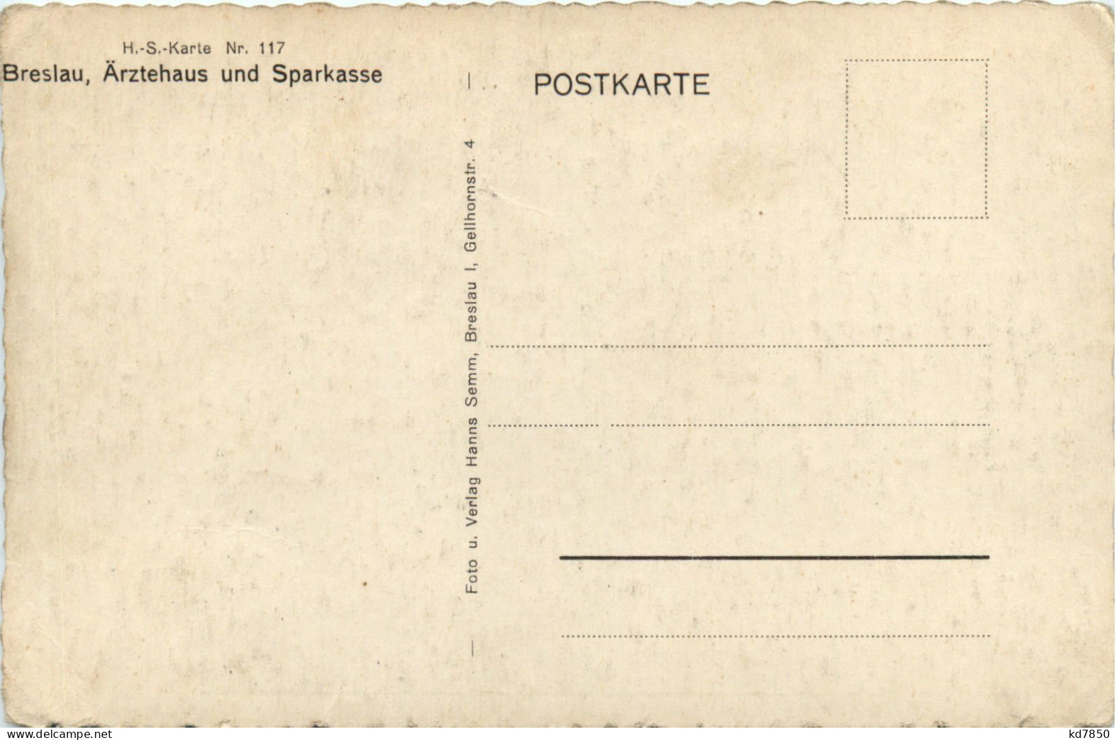 Breslau - Ärztehaus Und Sparkasse - Schlesien