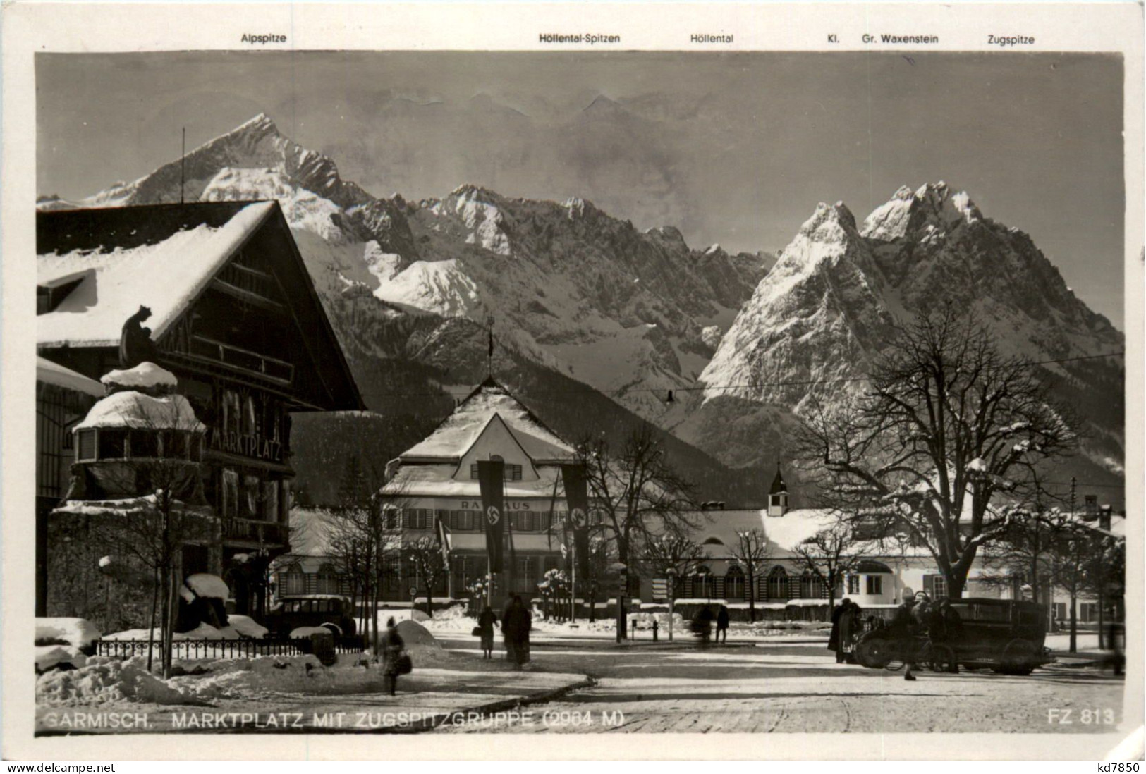 Garmisch - Marktplatz - 3. Reich - Garmisch-Partenkirchen