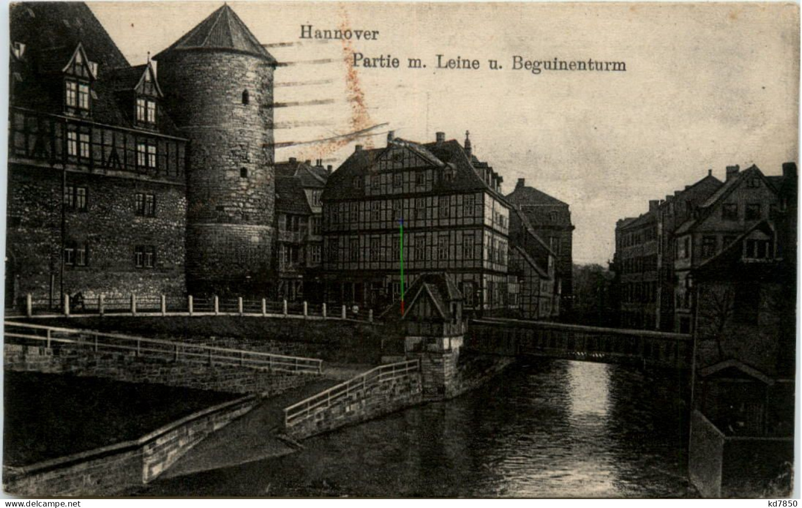 Hannover, Partie M. Leine U. Beguinenturm - Hannover