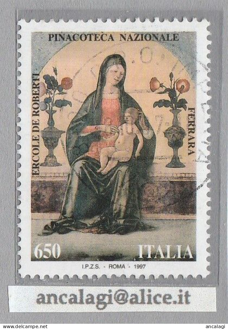 USATI ITALIA 1997 - Ref.0781 "PINACOTECA NAZIONALE" 1 Val. - - 1991-00: Usati