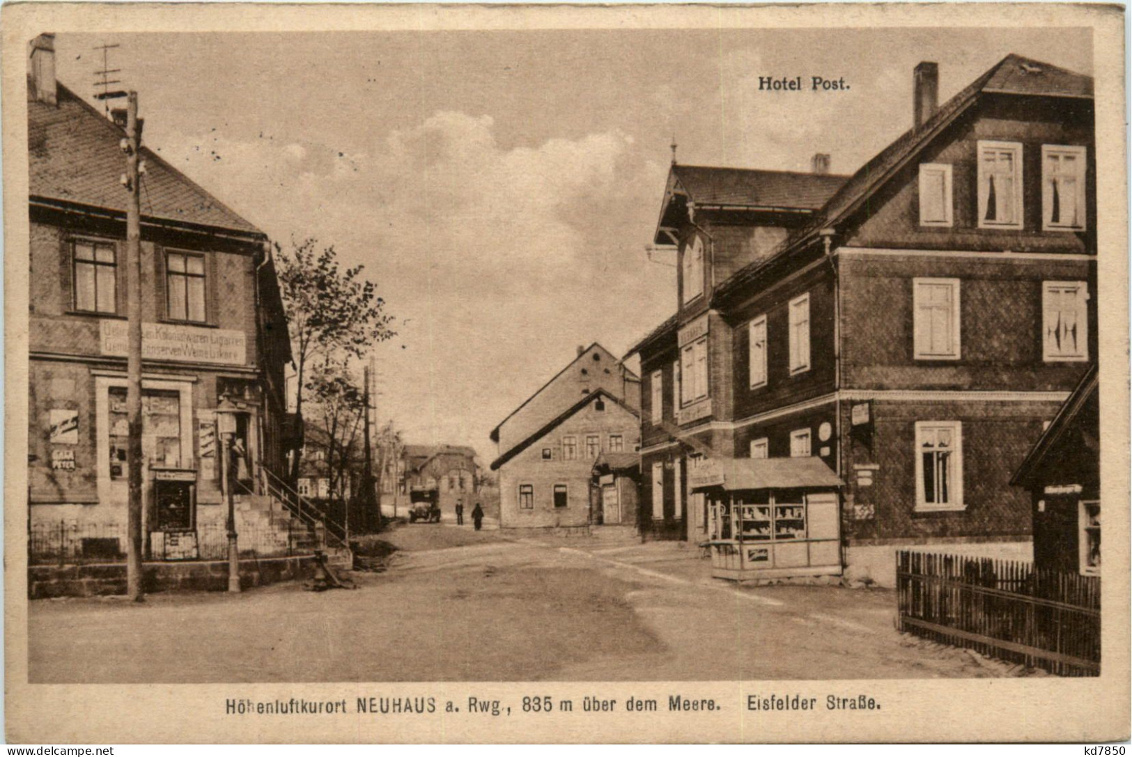 Neuhaus A. Rwg. - Eisfelder Strasse - Hotel Post - Bahnpost - Neuhaus