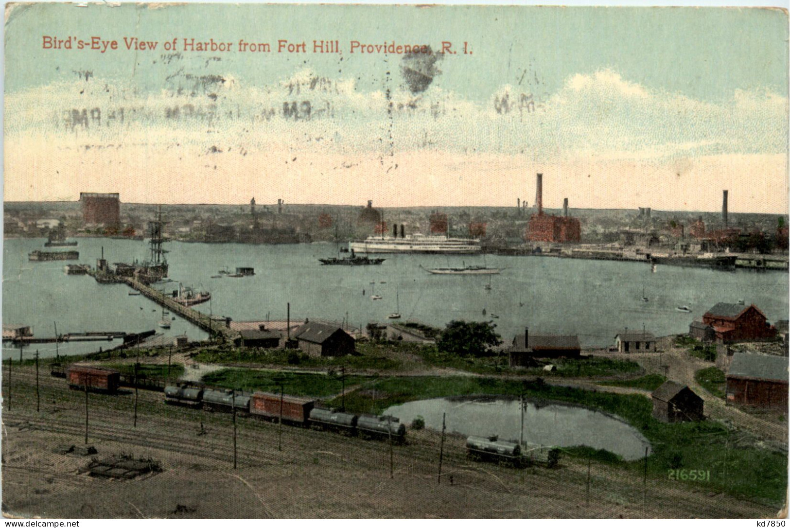 Providence - Harbor From Fort Hill - Other & Unclassified