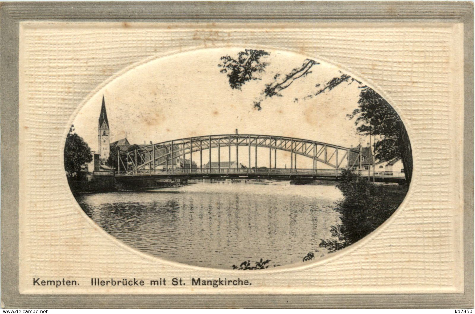 Kempten - Illerbrücke Mit St. Mangkirche - Kempten