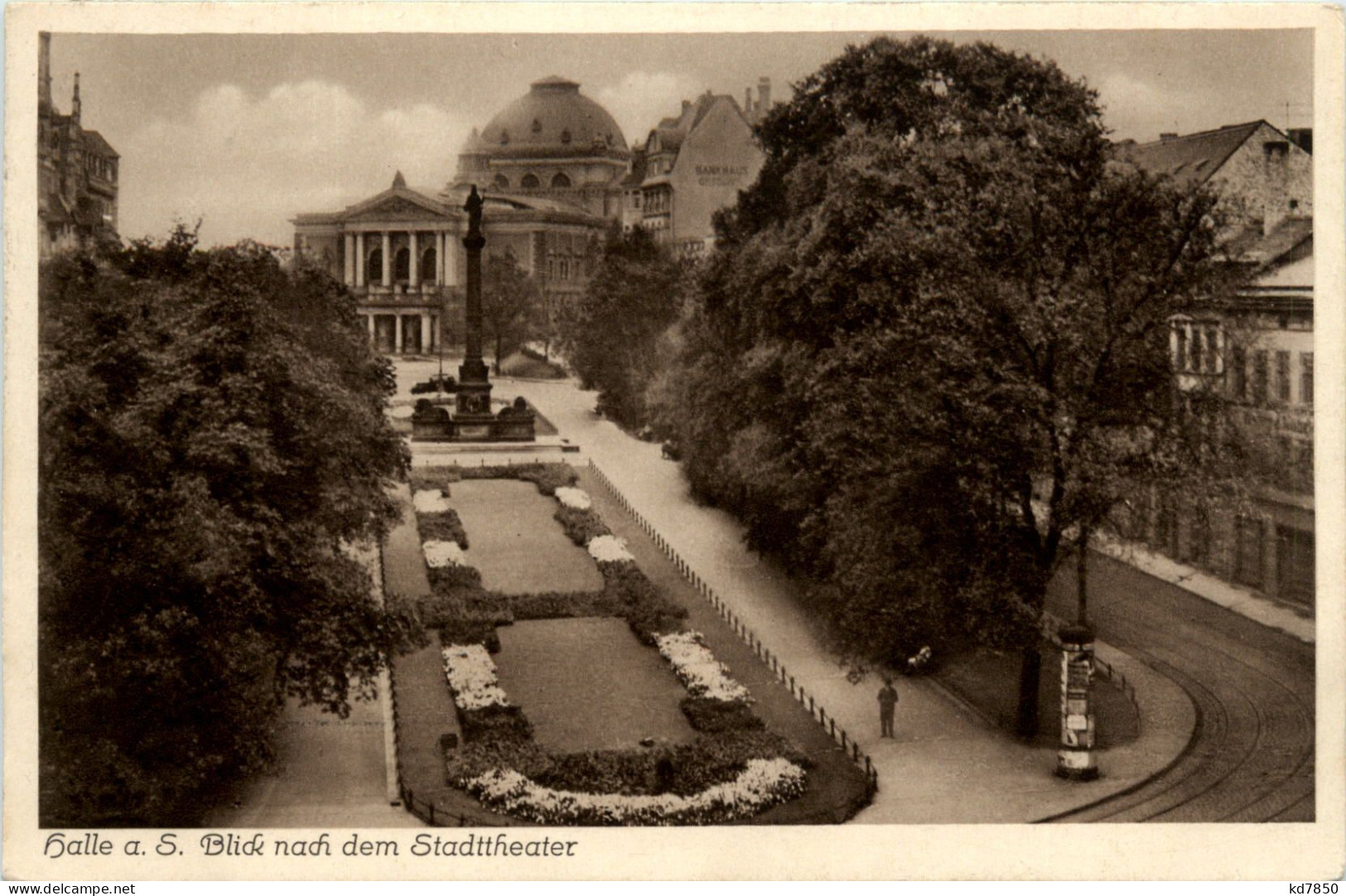 Halle A.S., Blick Nach Dem Stadttheater - Halle (Saale)