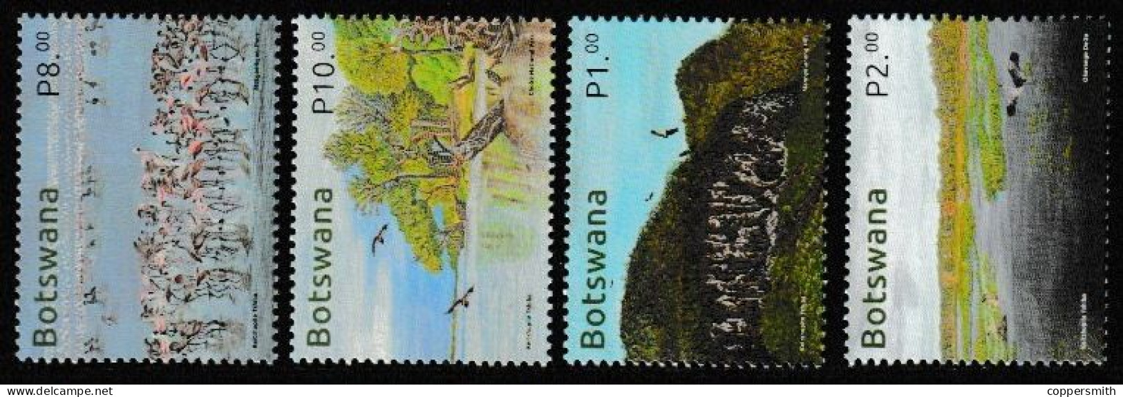 (338-339) Botswana  2022 / Fauna / Animals / Birds / Oiseaux / Vögel ** / Mnh  Michel 1172-75 + BL 76 - Botswana (1966-...)