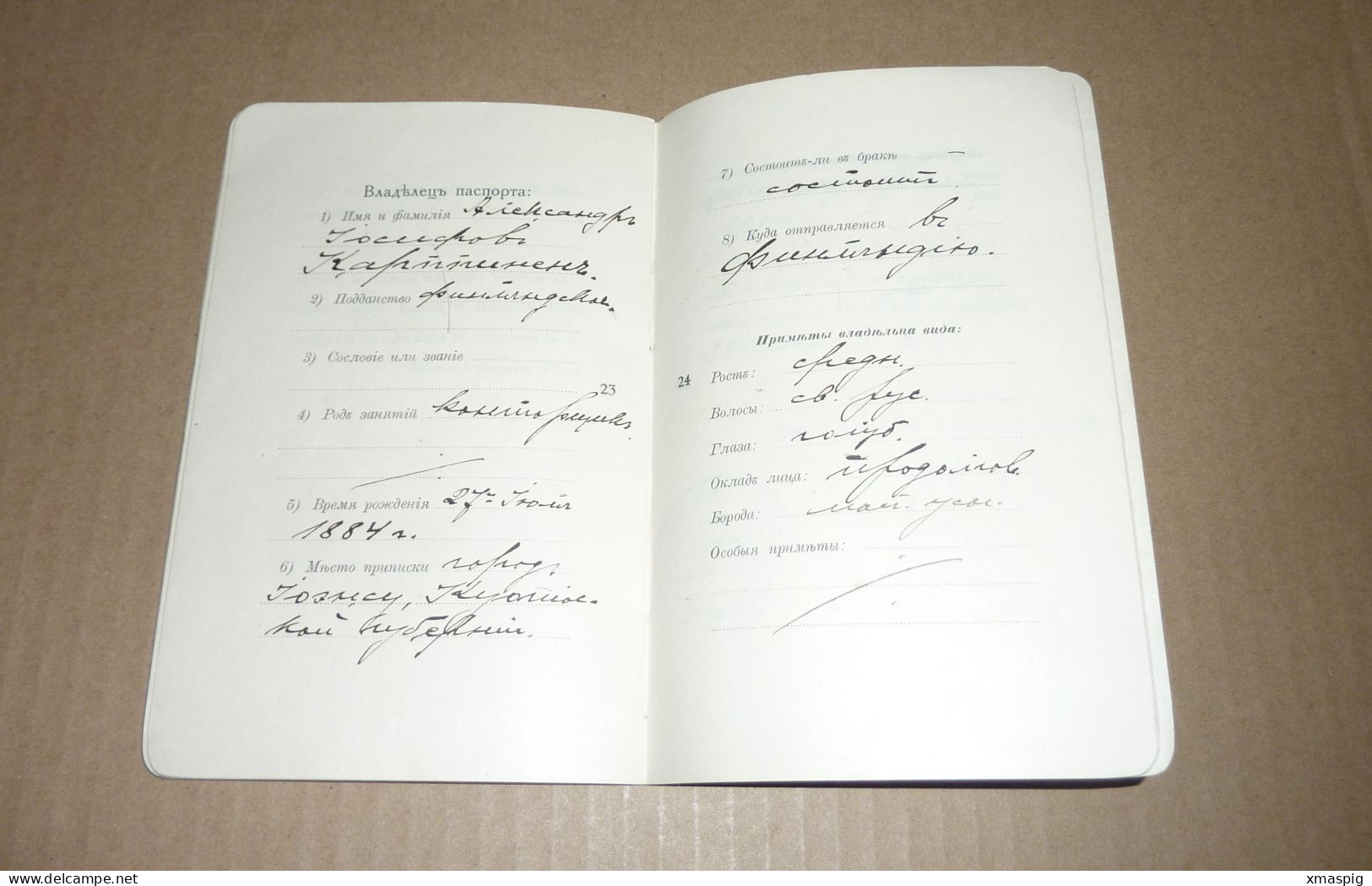 Early Finnland Consular Passport 1918 RRR! Reisepass Pasaporte Passeport - Historische Documenten