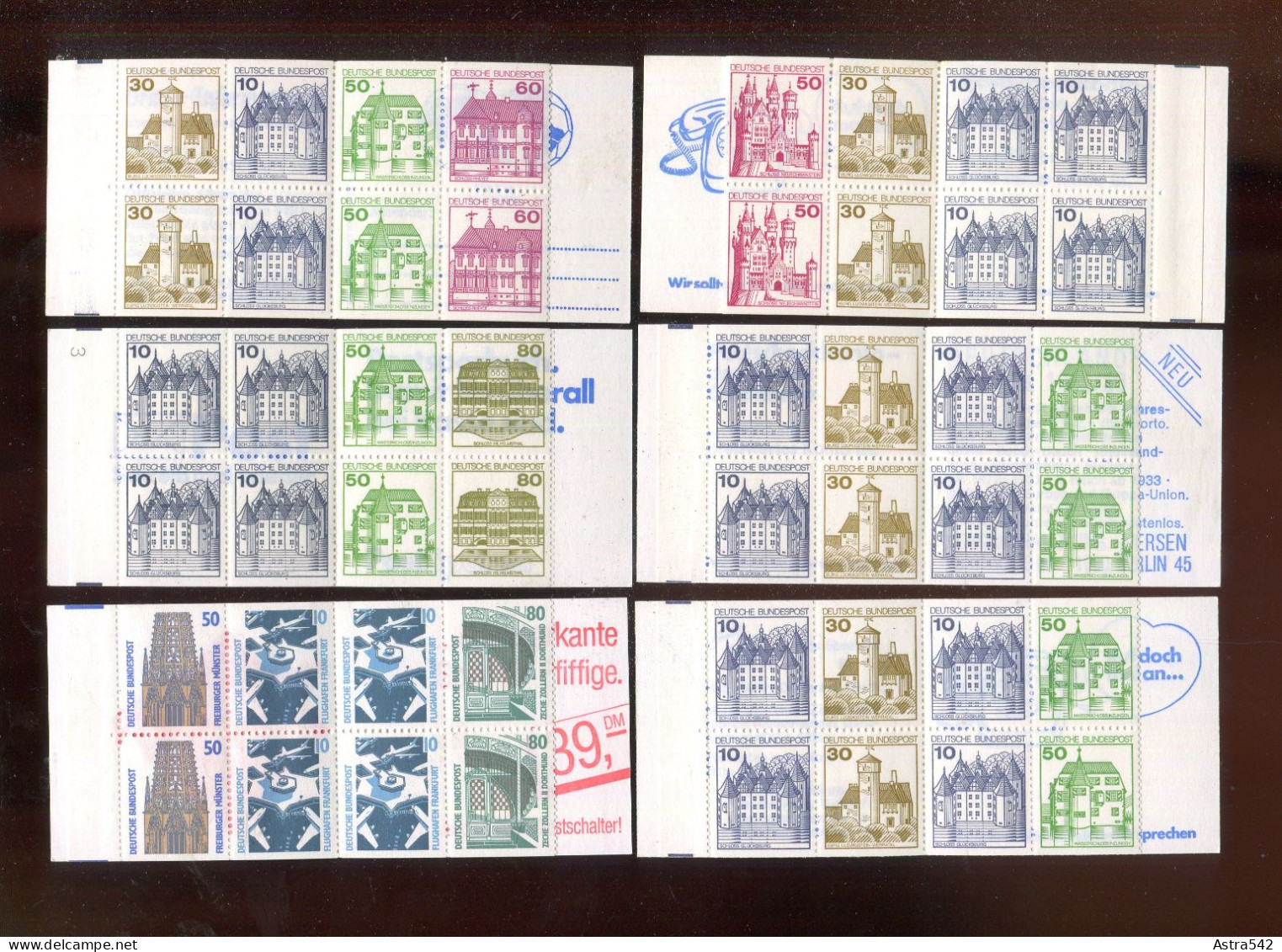 "BUNDESREPUBLIK DEUTSCHLAND" Posten Mit 6 Markenheftchen ** (A1111) - Lots & Kiloware (mixtures) - Max. 999 Stamps