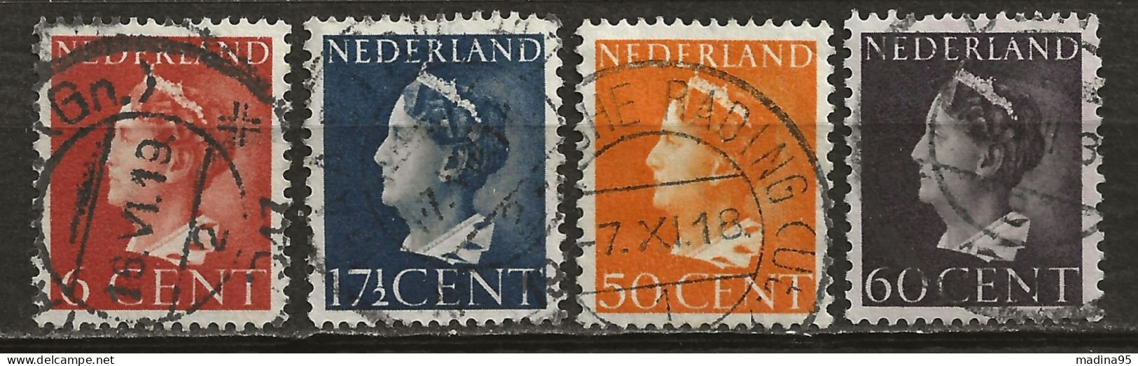 PAYS-BAS: Obl., N° YT 438A à 441, TB - Used Stamps