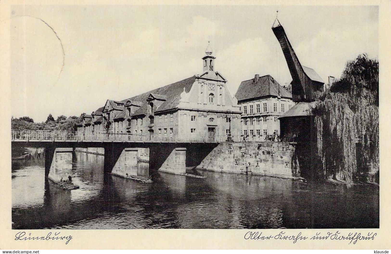 Lüneburg - Alter Krahn Und Kaufhaus Gel.1934 - Lüneburg