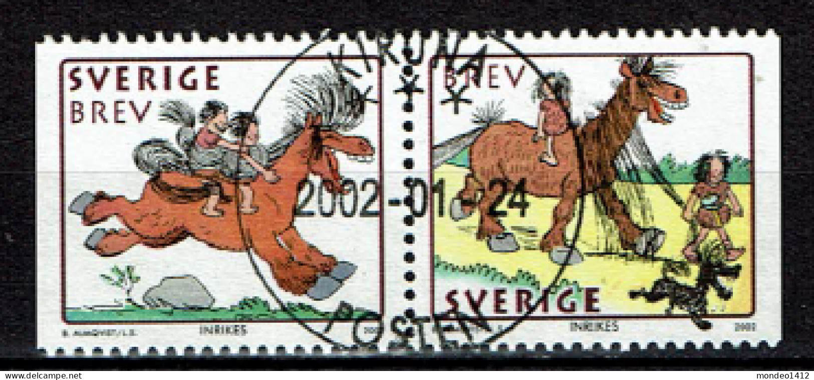 Sweden 2002 - Chinese New Year - Year Of The Horse - Used - Used Stamps