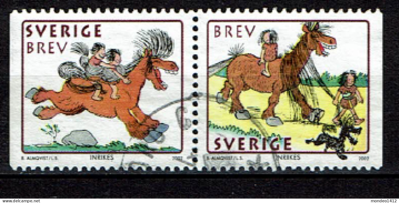 Sweden 2002 - Chinese New Year - Year Of The Horse - Used - Used Stamps