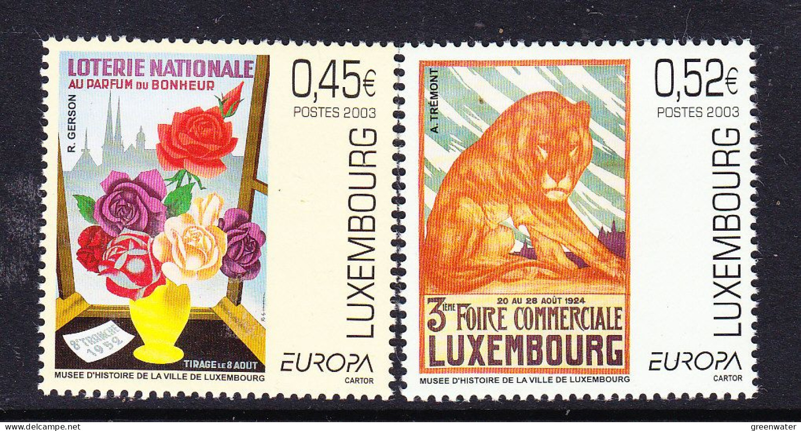 Europa Cept 2003 Luxemburg 2v ** Mnh (59555F) - 2003