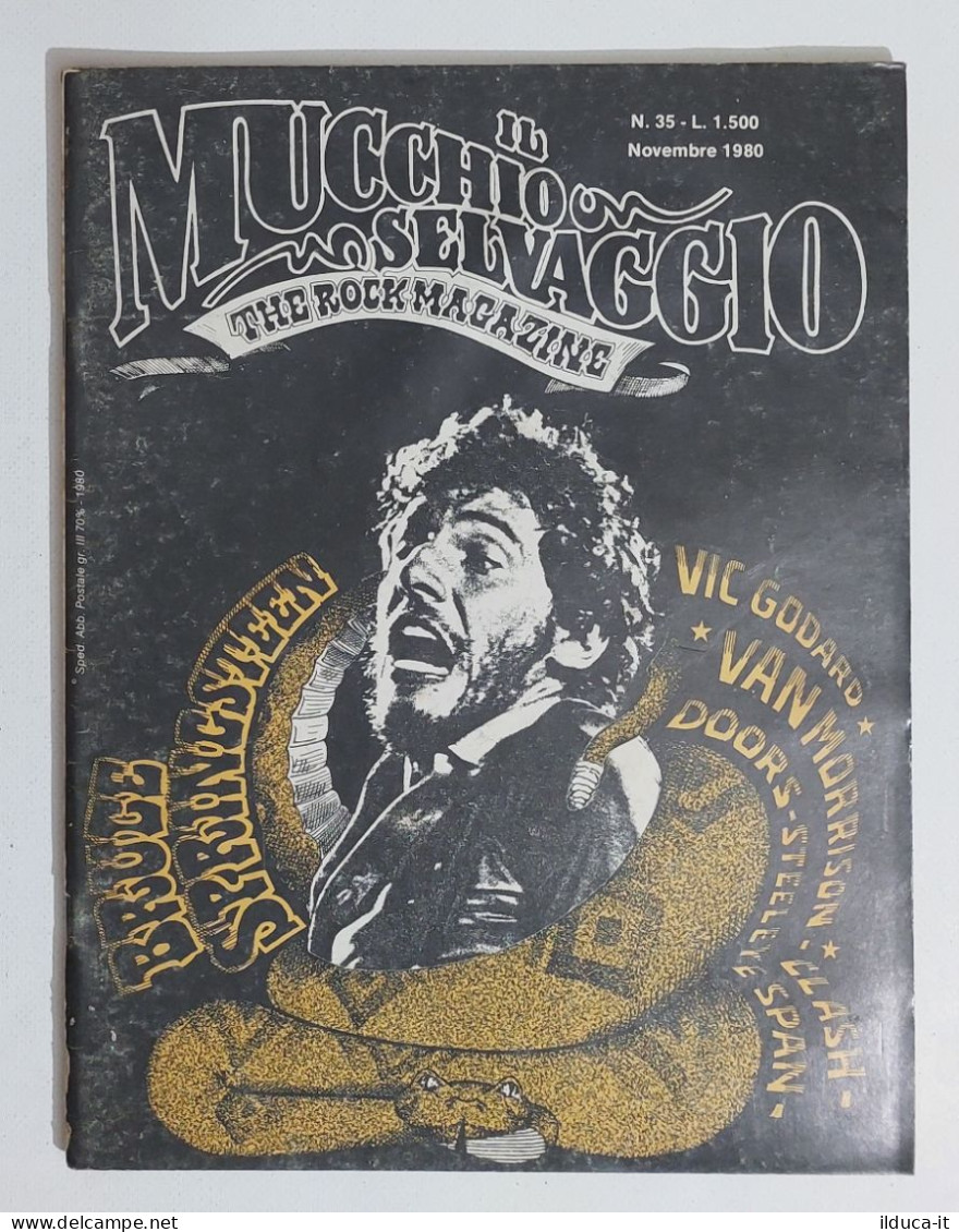 58880 MUCCHIO SELVAGGIO 1980 N. 35 - Bruce Springsteen / Doors / Clash - Musik