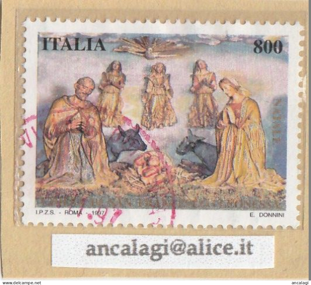 USATI ITALIA 1997 - Ref.0785 "NATALE" 1 Val. - - 1991-00: Gebraucht