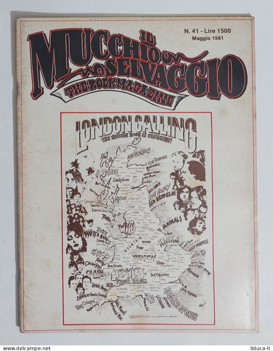 58885 MUCCHIO SELVAGGIO 1981 N. 41 - London Calling - Música