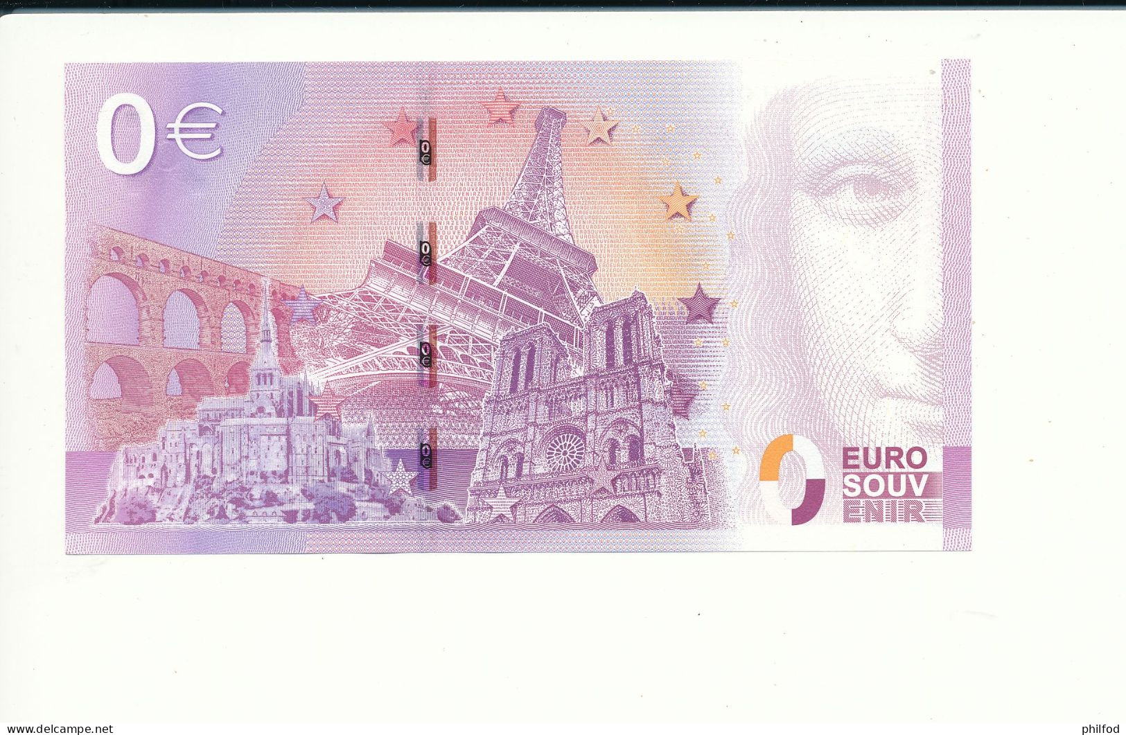 2015-1 - Billet Souvenir - 0 Euro - UEDL- MUSÉE DU CHEVAL DOMAINE DE CHANTILLY -  n° 3517 - Billet épuisé - Essais Privés / Non-officiels