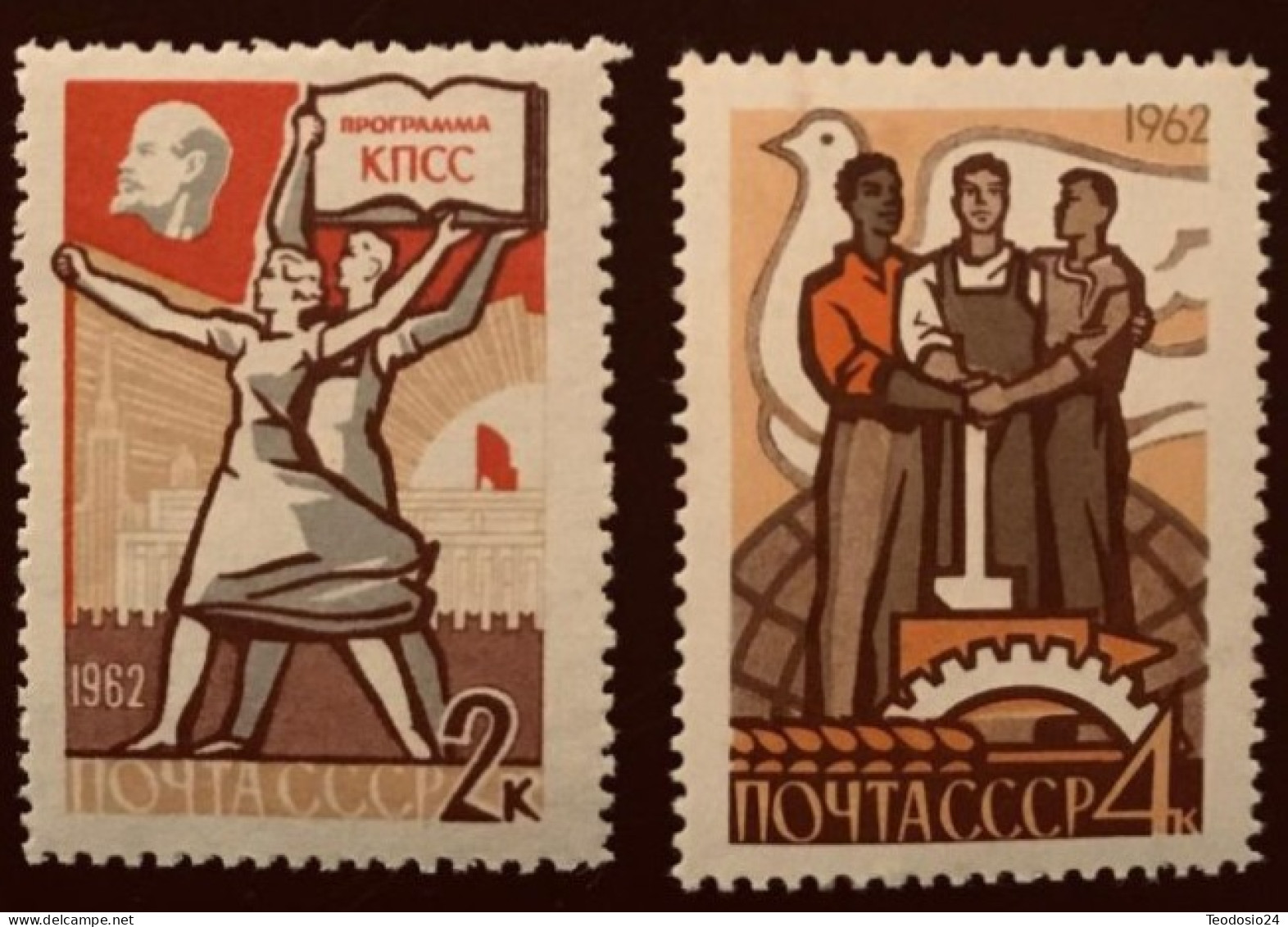 Russie 1962 Yvert 2534-2535  ** - Unused Stamps