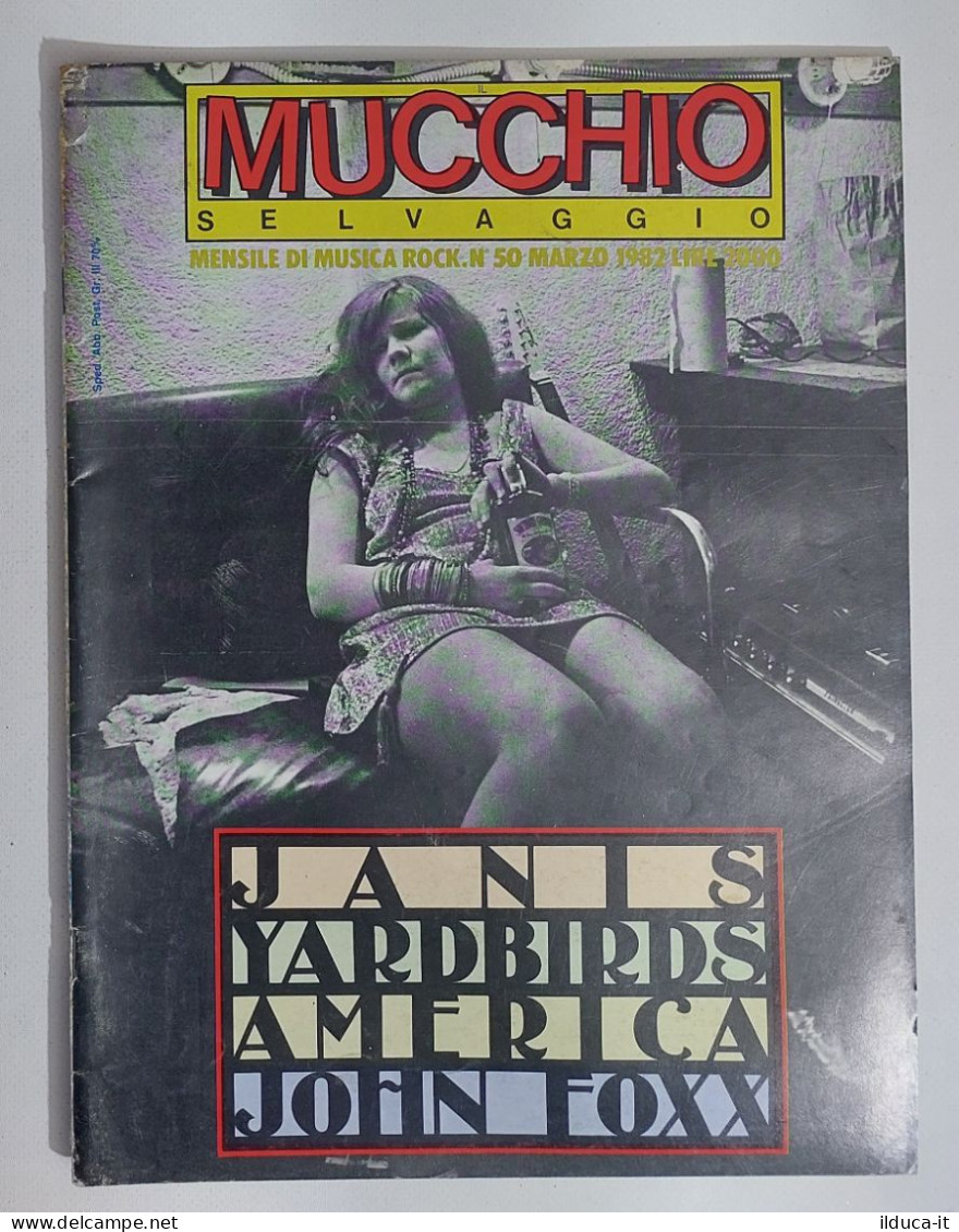58892 MUCCHIO SELVAGGIO 1982 N. 50 - Janis / Yardbirds / John Foxx - Music