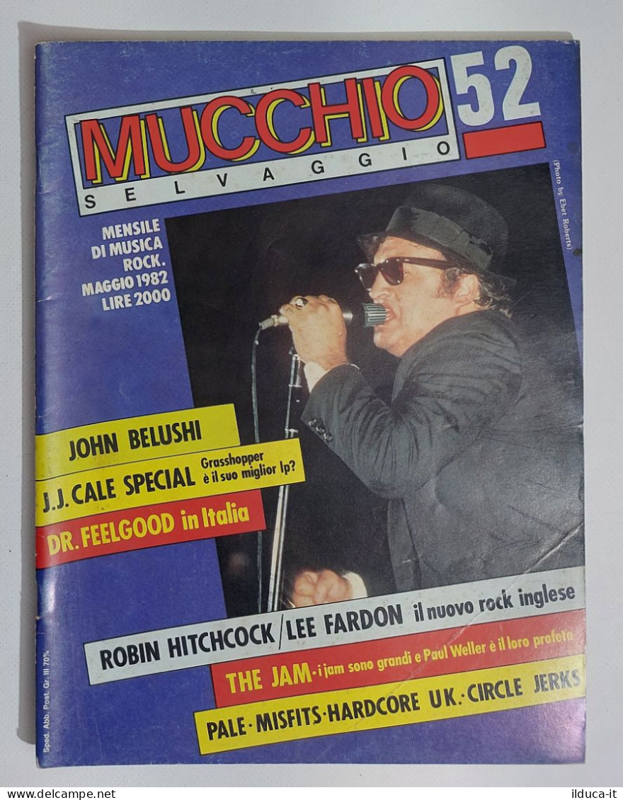 58896 MUCCHIO SELVAGGIO 1982 N. 52 - John Belushi / Dr. Feelgood / The Jam - Música