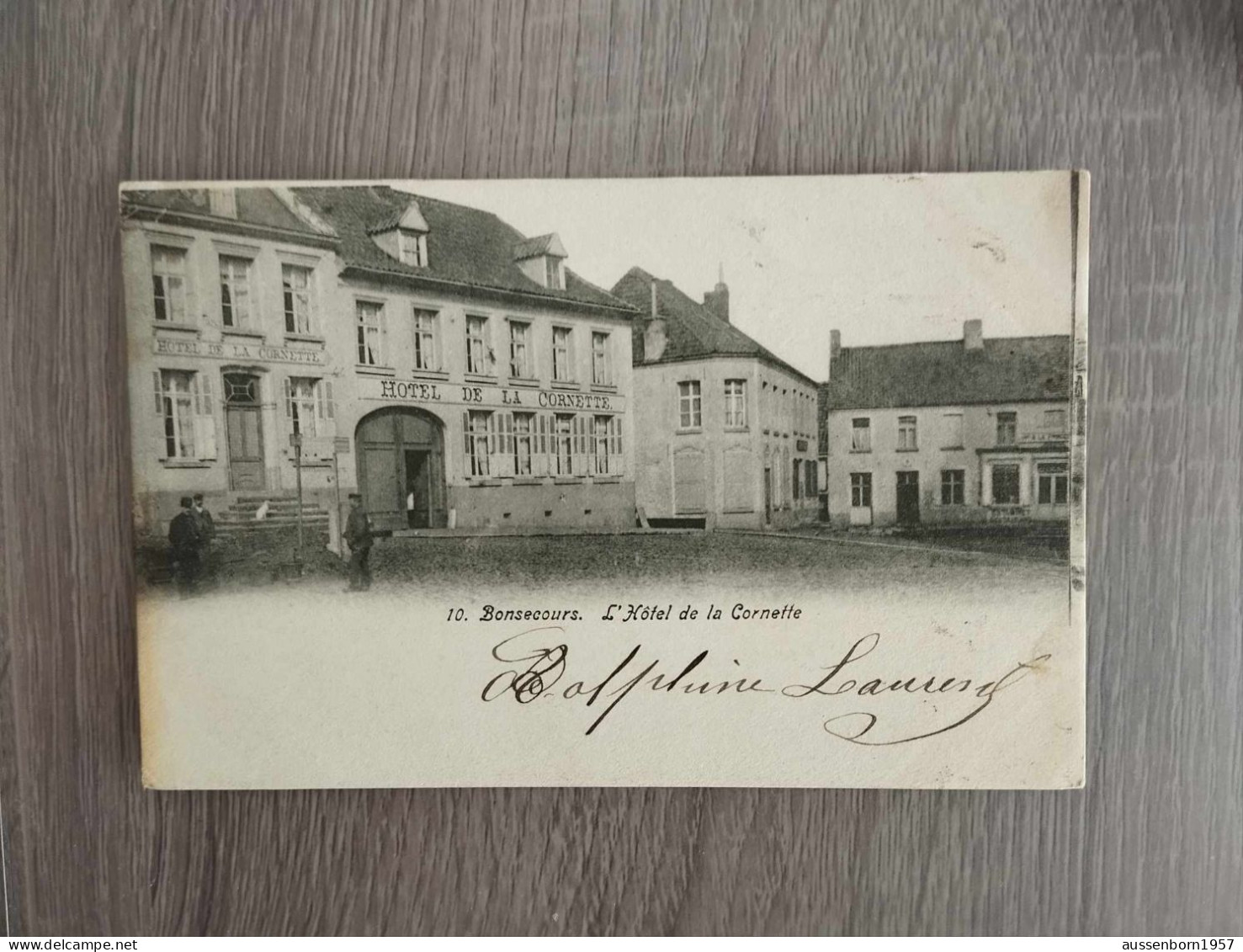 Bonsecours : Hôtel De La Cornette : Carte Dos Non Divisé Envoyée En 190 ? - Peruwelz