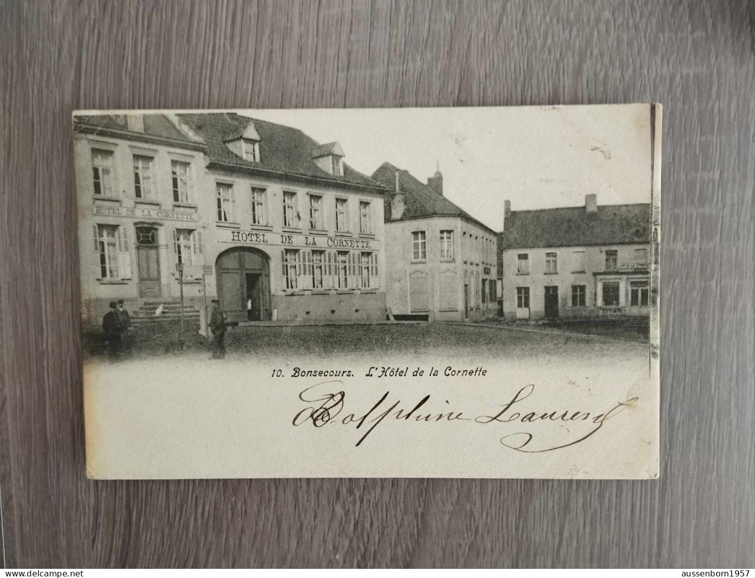 Bonsecours : Hôtel De La Cornette : Carte Dos Non Divisé Envoyée En 190 ? - Péruwelz