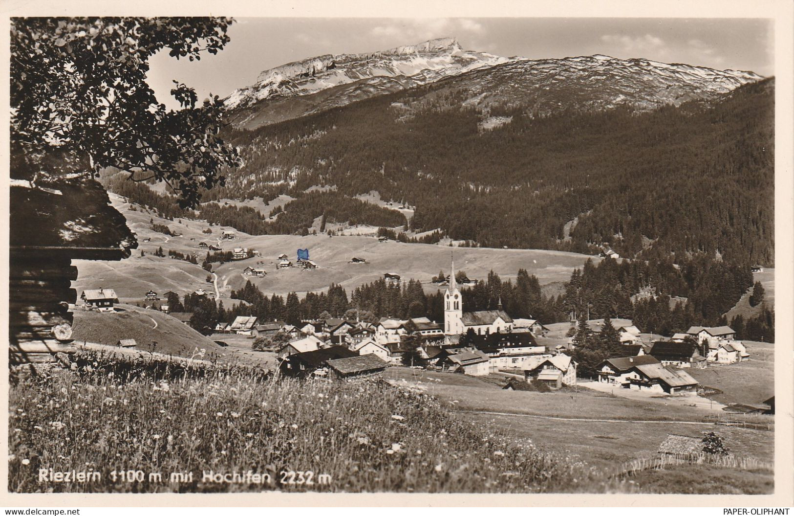 A 6991 RIEZLERN, Blick über Den Ort, 1952 - Kleinwalsertal