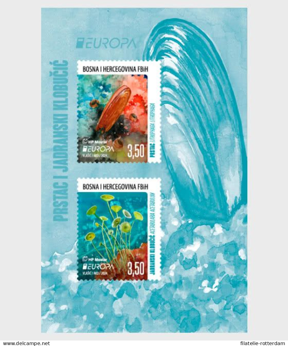 Bosnia / Bosnië - Postfris / MNH - Sheet Europa, Underwater Fauna 2024 - Bosnien-Herzegowina